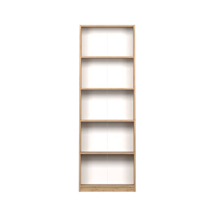Max 5 Raflı Kitaplık - Florida Meşe 58x170x23 cm - 5