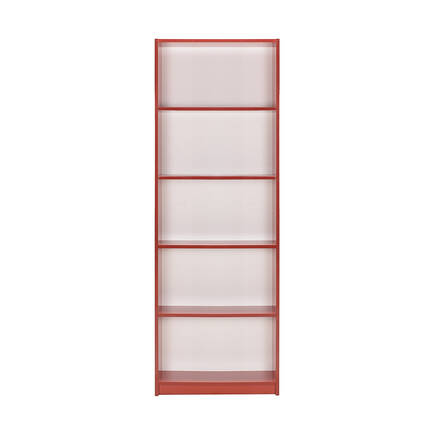 Max 5 Raflı Kitaplık-Parlak Kırmızı 58x170x23 cm (GxYxD) - 3