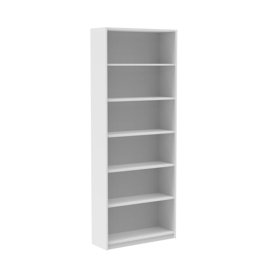 Max 6 Raflı Kitaplık - Beyaz 75x193x26 cm (GxYxD) - 3