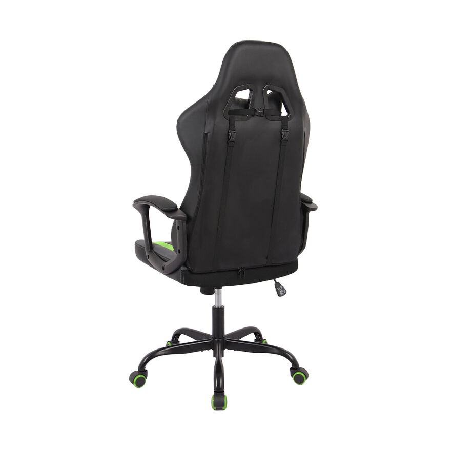 Max Racing Speed Oyuncu ve Çalışma Koltuğu-Siyah-Yeşil 61x118-128x63 cm (GxYxD) - 5