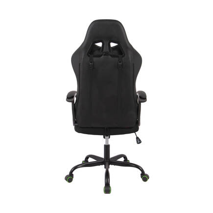 Max Racing Speed Oyuncu ve Çalışma Koltuğu-Siyah-Yeşil 61x118-128x63 cm (GxYxD) - 6
