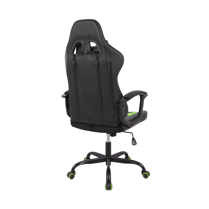 Max Racing Speed Oyuncu ve Çalışma Koltuğu-Siyah-Yeşil 61x118-128x63 cm (GxYxD) - 7