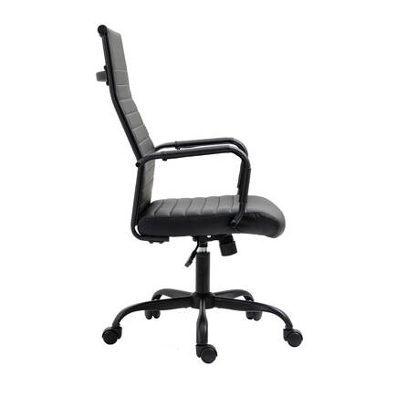 Milan Tasarım Ofis ve Yönetici Koltuğu-S.Deri-Siyah 54,5x105,5-115,5x61,5 cm (GxYxD) - 3