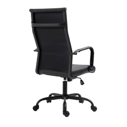 Milan Tasarım Ofis ve Yönetici Koltuğu-S.Deri-Siyah 54,5x105,5-115,5x61,5 cm (GxYxD) - 5