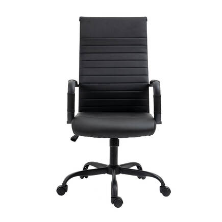 Milan Tasarım Ofis ve Yönetici Koltuğu-S.Deri-Siyah 54,5x105,5-115,5x61,5 cm (GxYxD) - 2