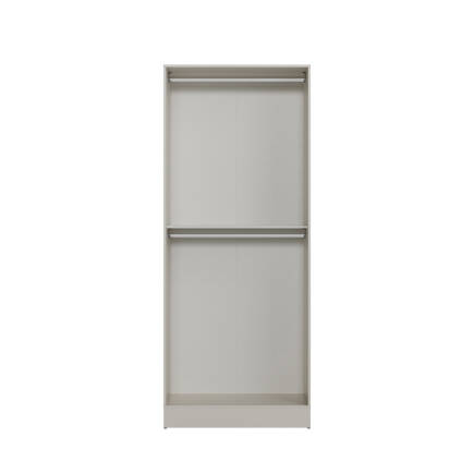 Milano Gardırop Opsiyonel 2 Kapaklı Çift Askılıklı Gövde - Vizon 90x223x60 cm - Adore Mobilya