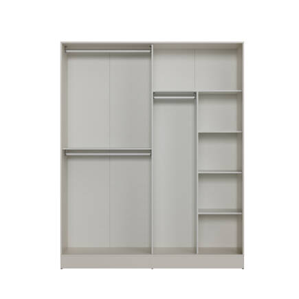 Milano Gardırop Opsiyonel 4 Kapaklı Gövde - Vizon 180x223x60 cm - Adore Mobilya