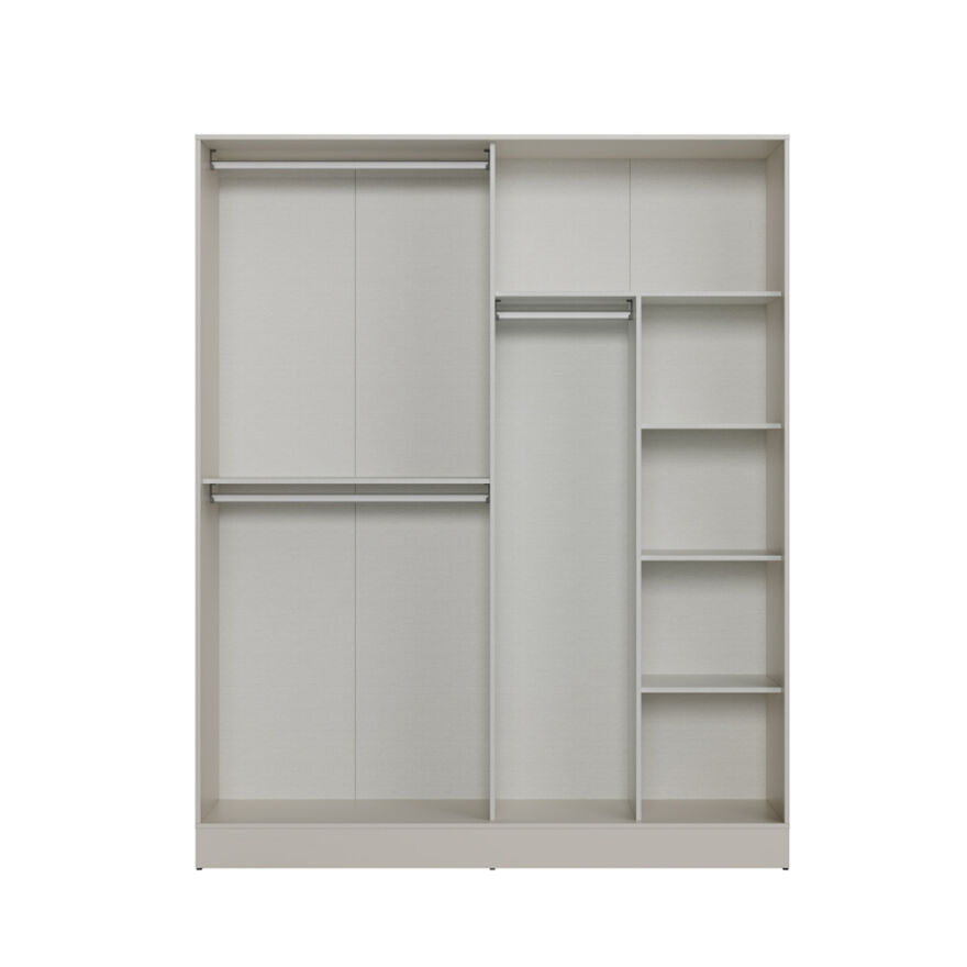 Milano 4 Kapaklı Gardırop Gövde - Vizon 180x223x60 cm - 1