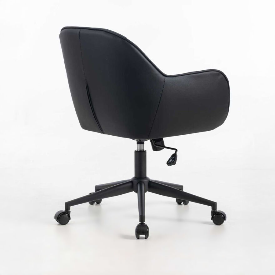 Milano Çalışma Koltuğu - Siyah S.Deri 60x80-88x62 cm - 4