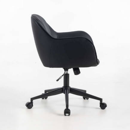 Milano Çalışma Koltuğu - Siyah S.Deri 60x80-88x62 cm - 3