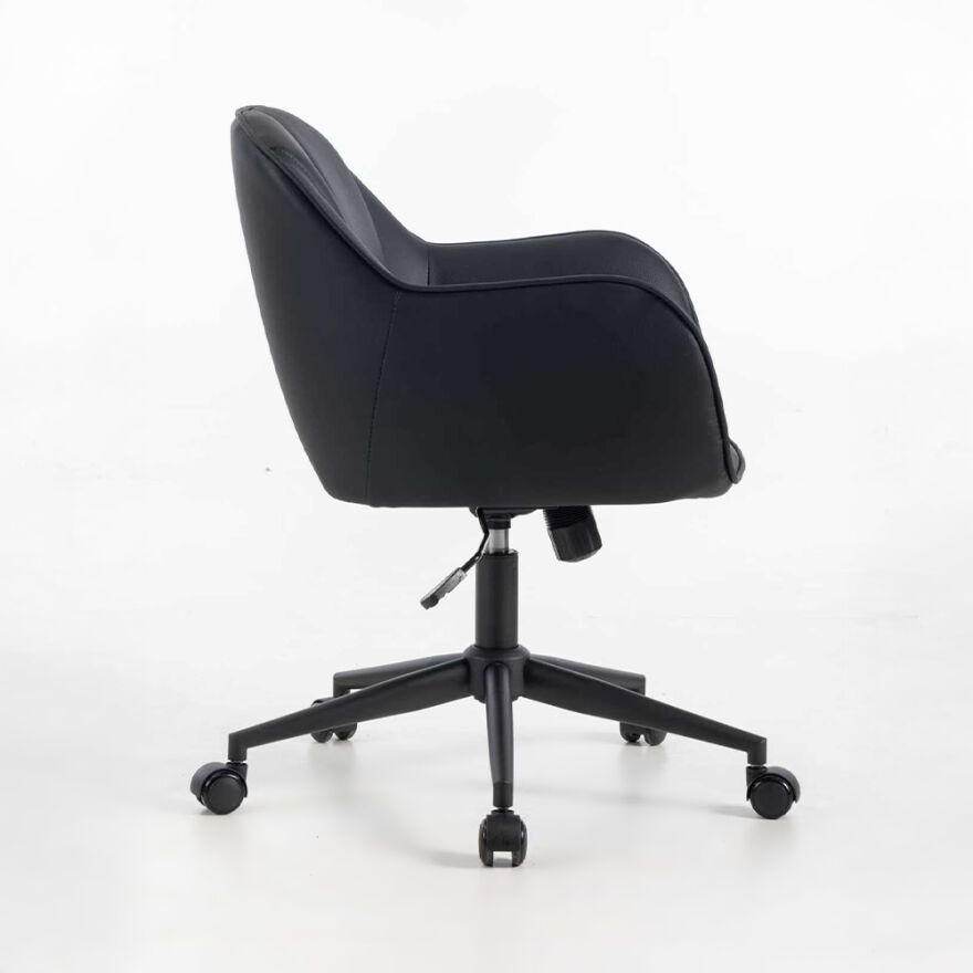 Milano Çalışma Koltuğu - Siyah S.Deri 60x80-88x62 cm - 3