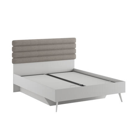 Milano Çift Kişilik Karyola - Vizon/Zebra 166x120x205 cm - 4