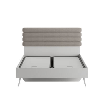 Milano Çift Kişilik Karyola - Vizon/Zebra 166x120x205 cm - 5