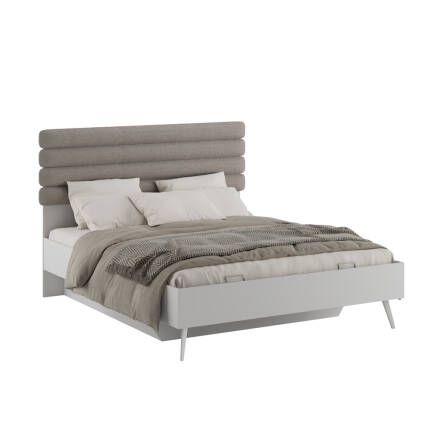 Milano Çift Kişilik Karyola - Vizon/Zebra 166x120x205 cm - 2