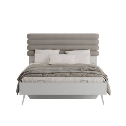 Milano Çift Kişilik Karyola - Vizon/Zebra 166x120x205 cm - 3