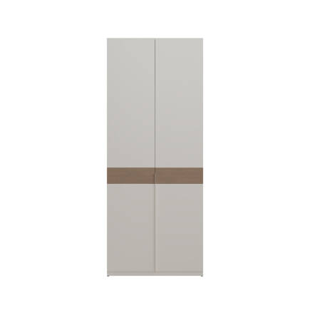 Milano Gardırop İkili Kapak - Vizon/Zebra 90x218x2 cm - 2