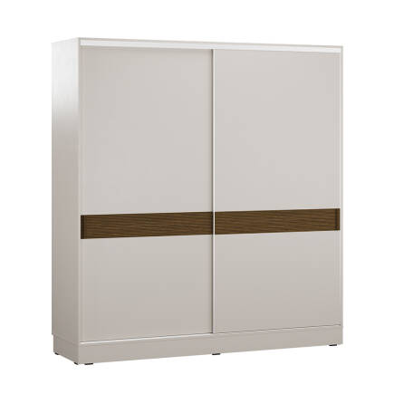 Milano Sürgülü Gardırop - Vizon/Zebra 207x223x60 cm - 7