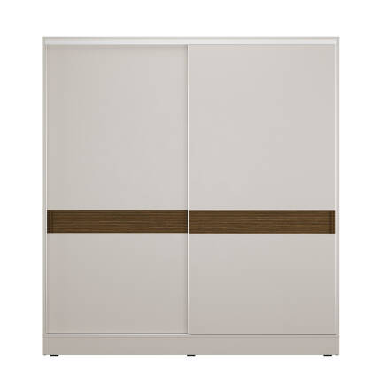 Milano Sürgülü Gardırop - Vizon/Zebra 207x223x60 cm - 8