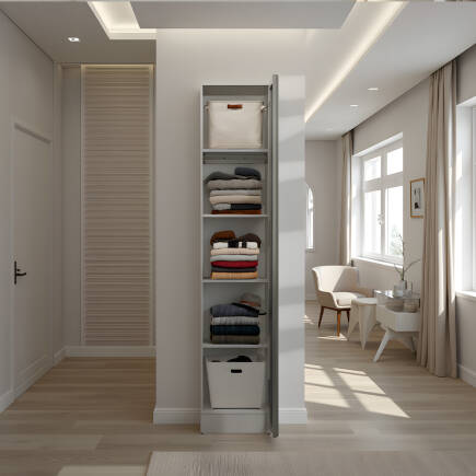Milano Tekli Gardırop Gövdesi - Vizon 45x223x60 cm - 3