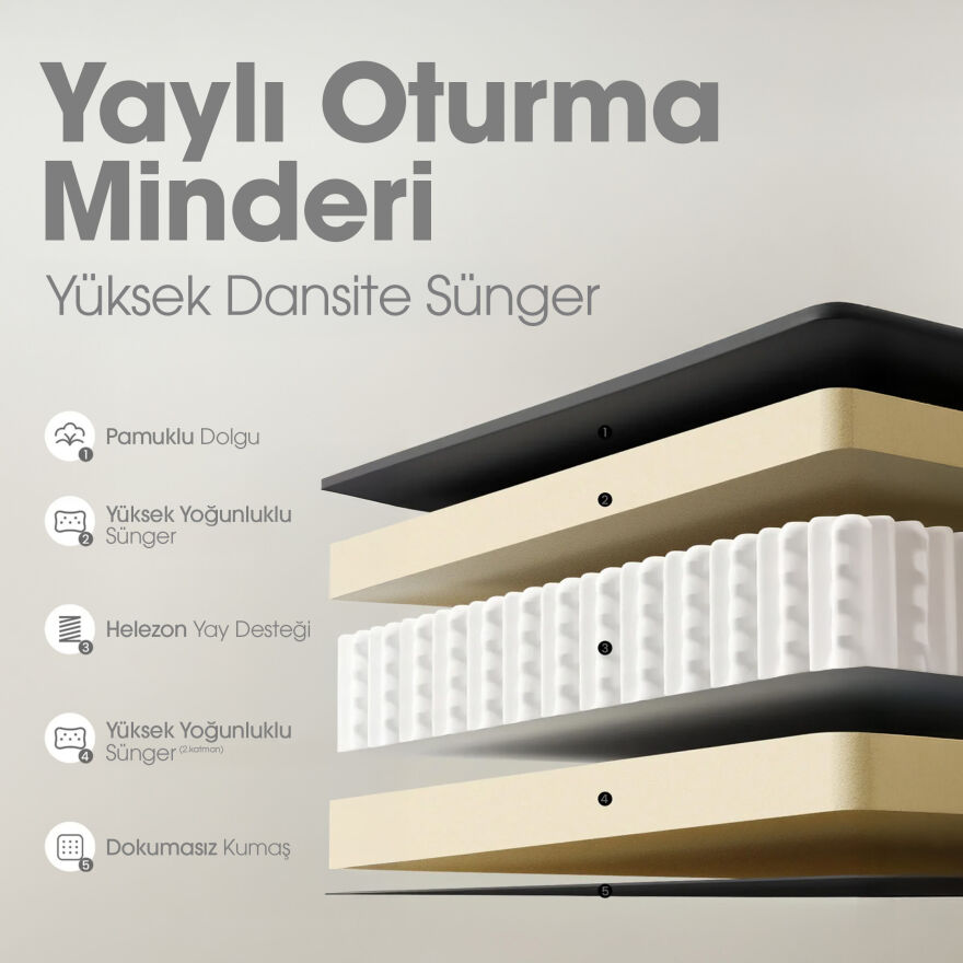 New York Çalışma Sandalyesi - Koyu Gri 65x96,5-102,5x68 cm - 3