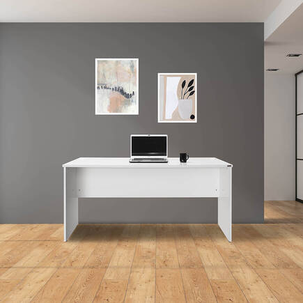 New York Ofis ve Çalışma Masası - Parlak Lake Beyaz 160x75x76 cm (GxYxD) - 5