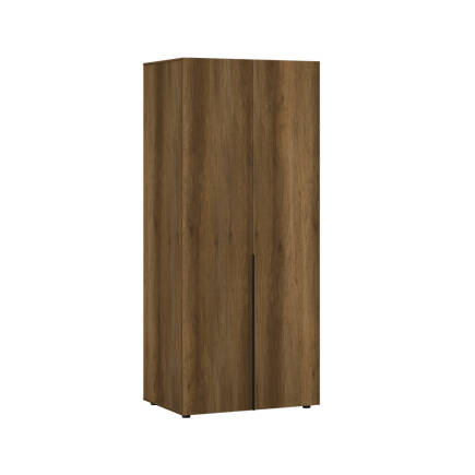 Oryana 2 Kapaklı Ara Bölmeli Gardırop-Koyu Ceviz 90x210x62 cm - 7