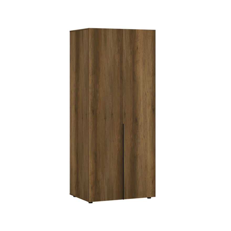 Oryana 2 Kapaklı Ara Bölmeli Gardırop-Koyu Ceviz 90x210x62 cm - 7