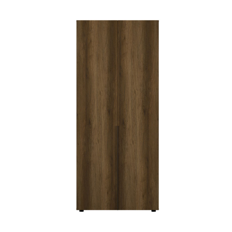 Oryana 2 Kapaklı Ara Bölmeli Gardırop-Koyu Ceviz 90x210x62 cm - 8