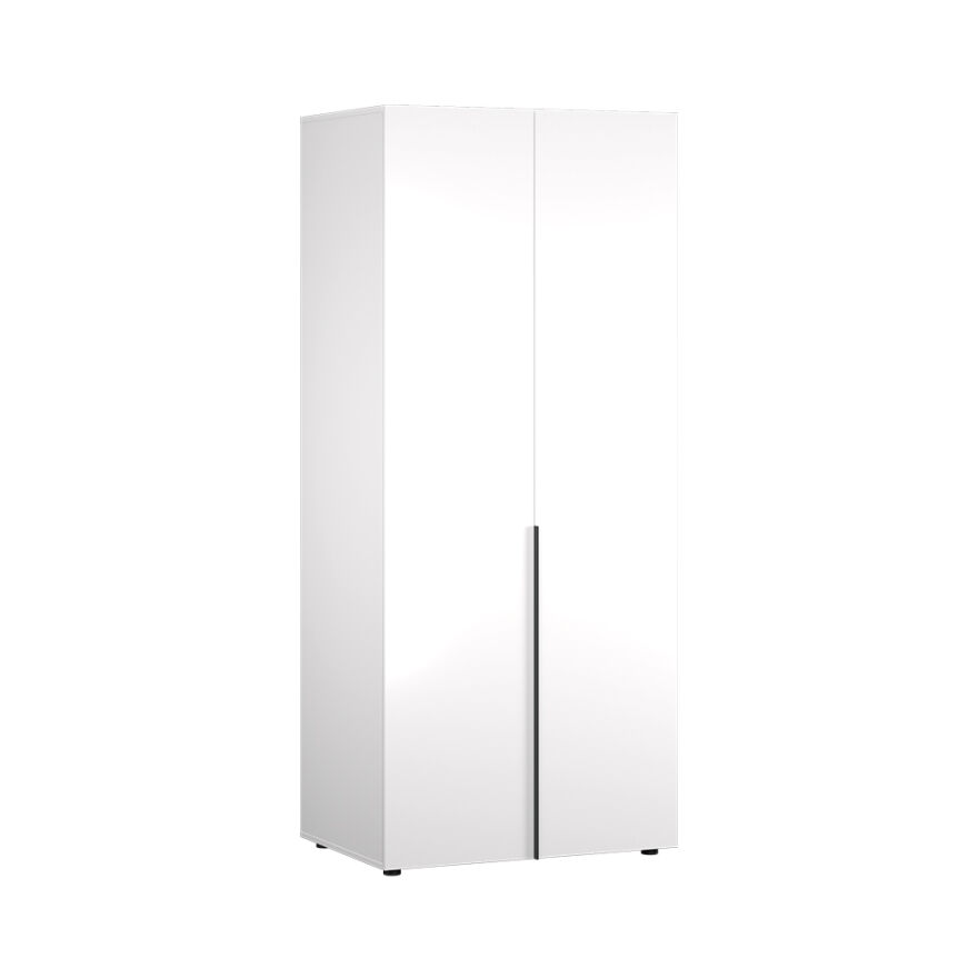 Oryana 2 Kapaklı Ara Bölmeli Gardırop-Mat Lake Beyaz 90x210x62 cm - 7