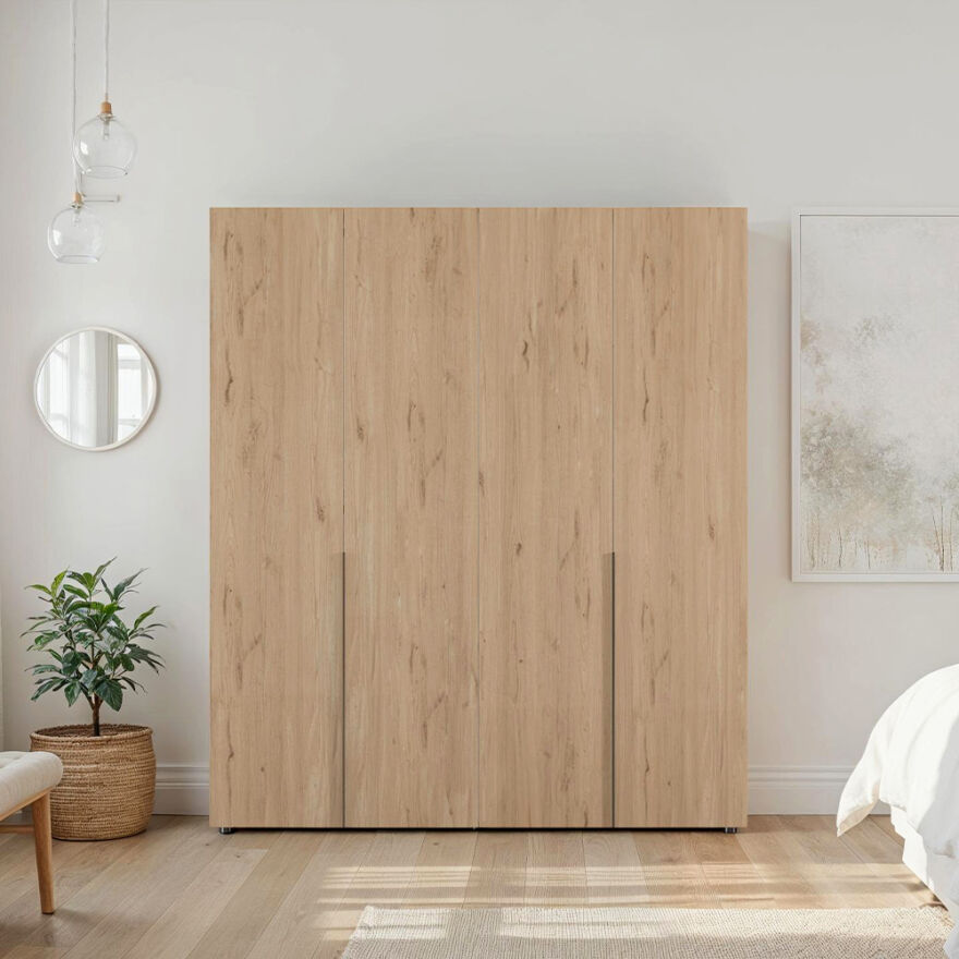 Oryana 4 Kapaklı Gardırop - Florida Meşe 180x210x62 cm - 1