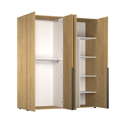 Oryana 4 Kapaklı Gardırop - Florida Meşe 180x210x62 cm - 7