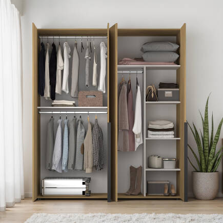 Oryana 4 Kapaklı Gardırop - Florida Meşe 180x210x62 cm - 4