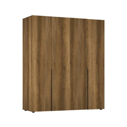 Oryana 4 Kapaklı Gardırop-Koyu Ceviz 180x210x62 cm - 9