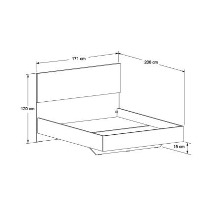 Oryana Çift Kişilik Karyola - Florida Meşe 171x120x206 cm - 5