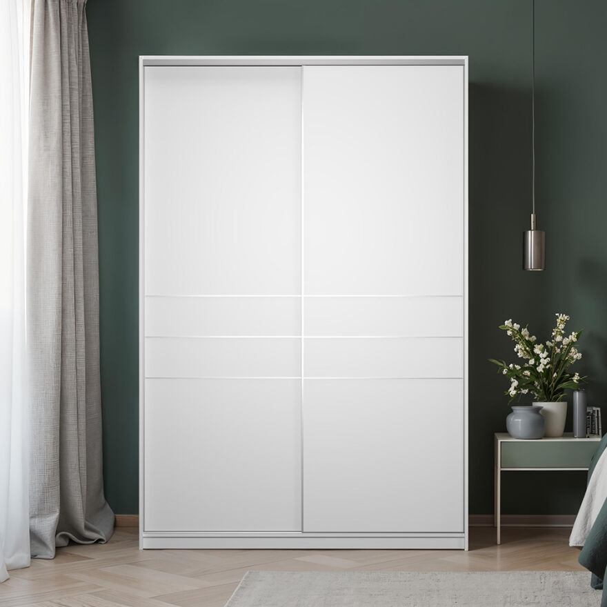 Platinum Plus Sürgülü Gardırop- Mat Beyaz 160x240x60 cm (GxYxD) - 3