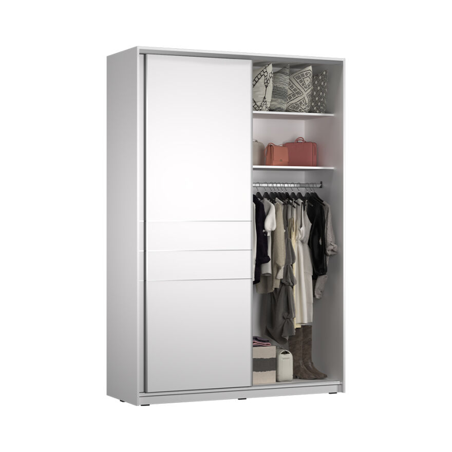 Platinum Plus Sürgülü Gardırop- Mat Beyaz 160x240x60 cm (GxYxD) - 5