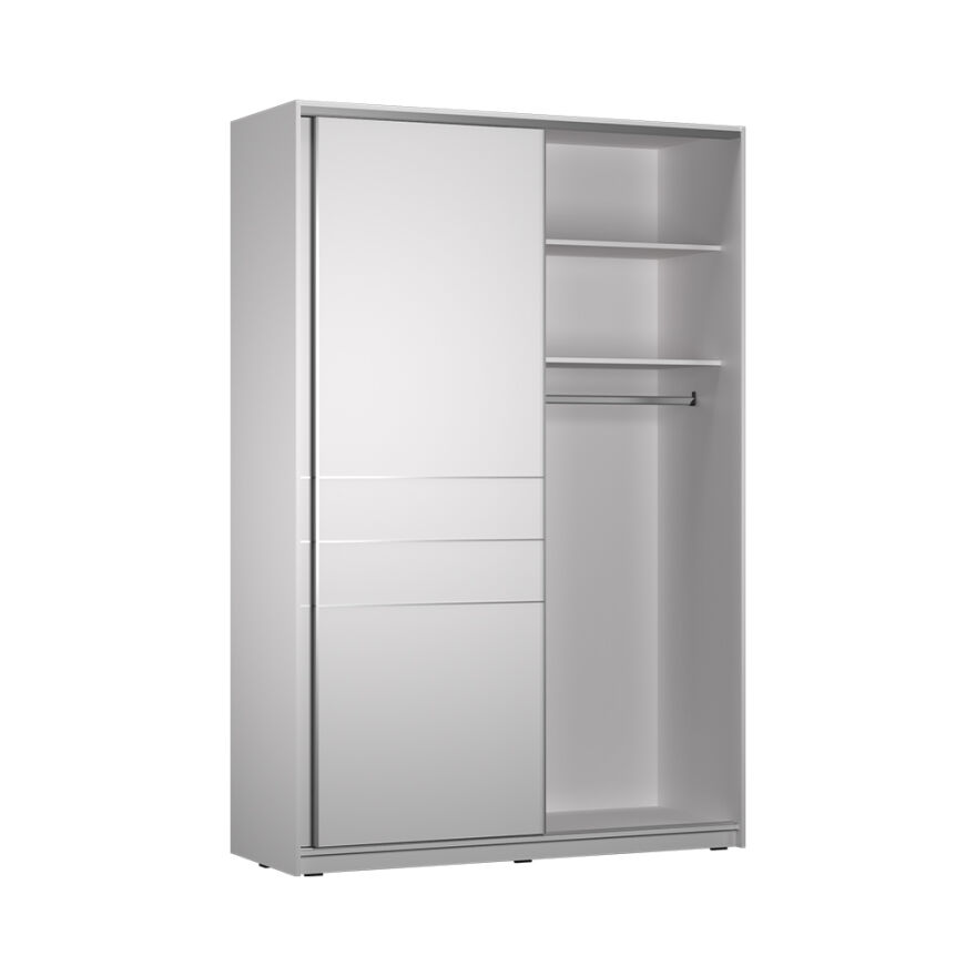 Platinum Plus Sürgülü Gardırop- Mat Beyaz 160x240x60 cm (GxYxD) - 9