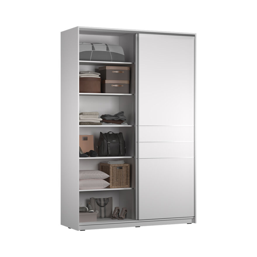 Platinum Plus Sürgülü Gardırop- Mat Beyaz 160x240x60 cm (GxYxD) - 6