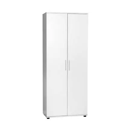 Porto 10 Raflı Kapaklı Geniş Ayakkabılık-Mat Beyaz 76x187x36 cm (GxYxD) - 3