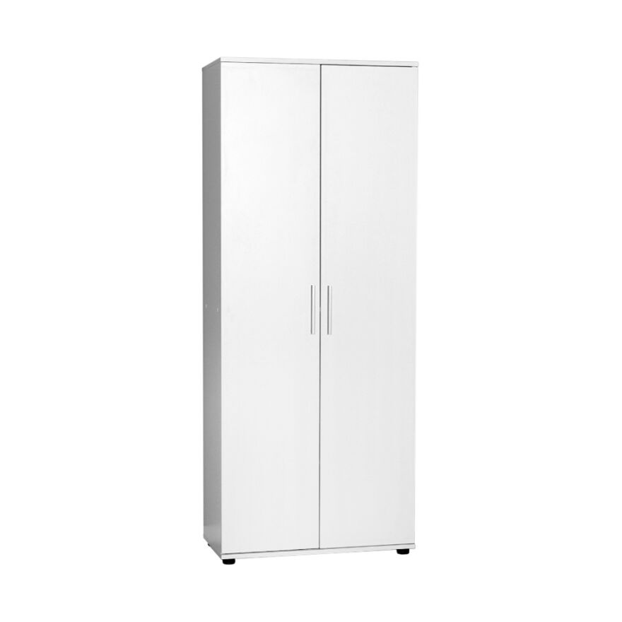 Porto 10 Raflı Kapaklı Geniş Ayakkabılık-Mat Beyaz 76x187x36 cm (GxYxD) - 3