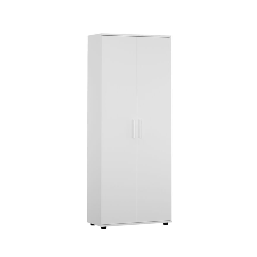 Porto 10 Raflı Kapaklı Geniş Ayakkabılık-Mat Beyaz 76x187x36 cm (GxYxD) - 6