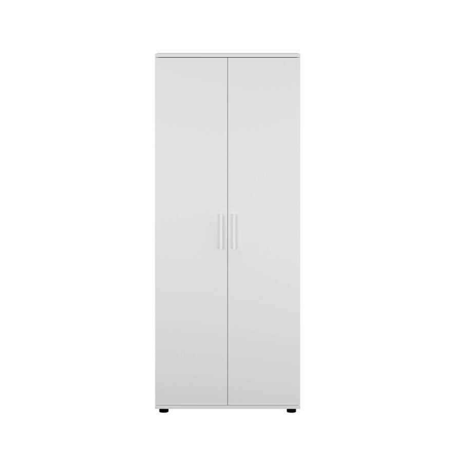 Porto 10 Raflı Kapaklı Geniş Ayakkabılık-Mat Beyaz 76x187x36 cm (GxYxD) - 8
