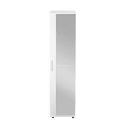 Porto 10 Raflı Tek Kapaklı Aynalı Ayakkabılık-Mat Beyaz 45x187x36 cm (GxYxD) - 5