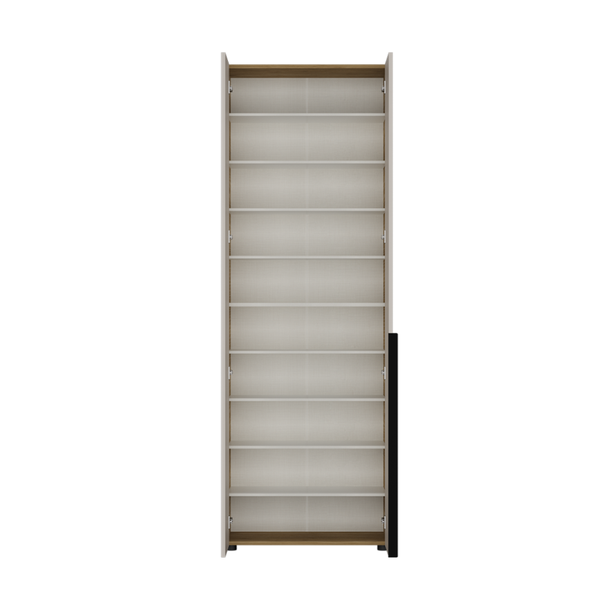 Porto 10 Bölmeli Vestiyer - Florida Meşe/Vizon 72x210x34 cm - 10