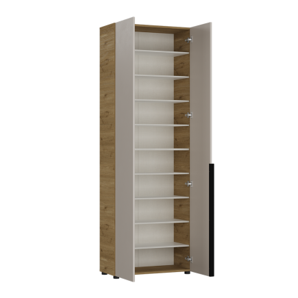 Porto 10 Bölmeli Vestiyer - Florida Meşe/Vizon 72x210x34 cm - 8