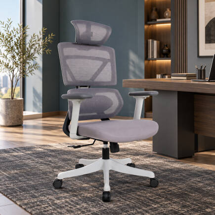 Pro-Tech Ultra Ergonomik Yönetici ve Çalışma Koltuğu - Gri 70x113-124x69 cm - 4