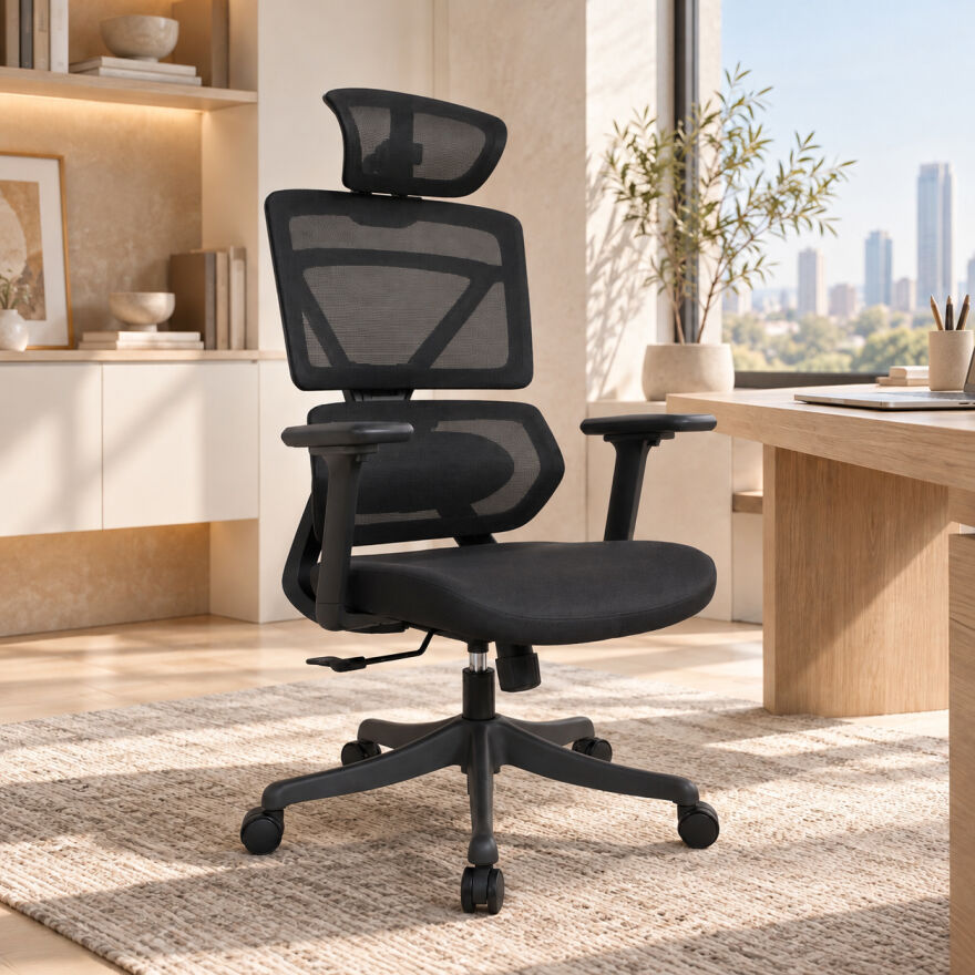Pro-Tech Ultra Ergonomik Yönetici ve Çalışma Koltuğu - Siyah 70x113-124x69 cm - 4