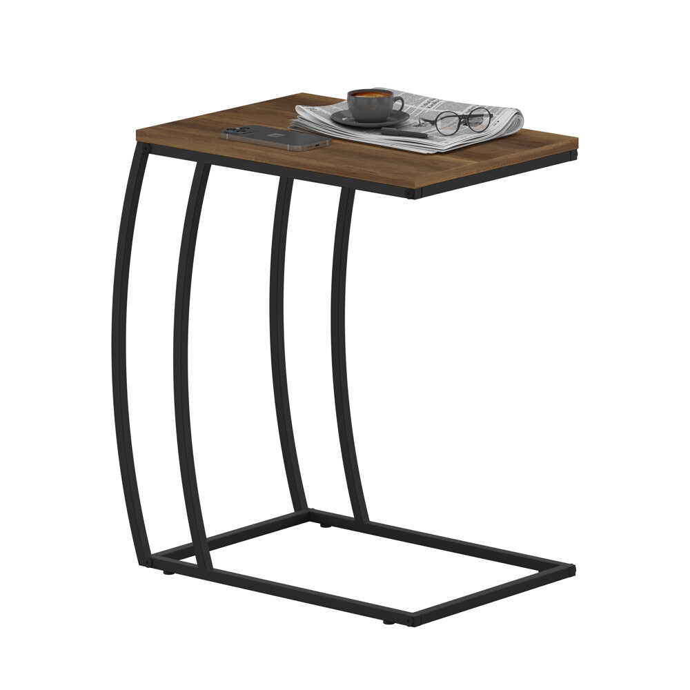 Profile C Sehpa - Koyu Ceviz (Oslo Ceviz) 50x62x35 cm (GxYxD) - Adore Mobilya (1)