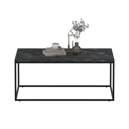 Profile Dikdörtgen Orta Sehpa - Mermer Desenli 100x42x60 cm (GxYxD) - 3