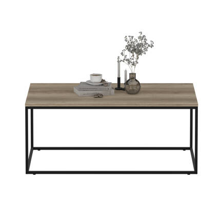 Profile Dikdörtgen Orta Sehpa - Açık Ceviz (Tori) 100x42x60 cm (GxYxD) - 3